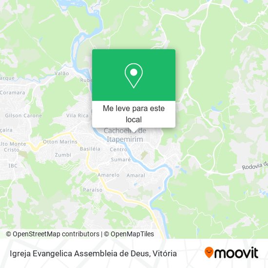 Igreja Evangelica Assembleia de Deus mapa