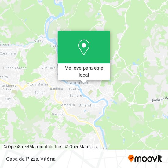 Casa da Pizza mapa