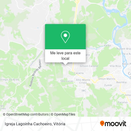 Igreja Lagoinha Cachoeiro mapa