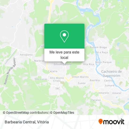 Barbearia Central mapa