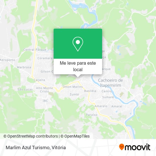 Marlim Azul Turismo mapa