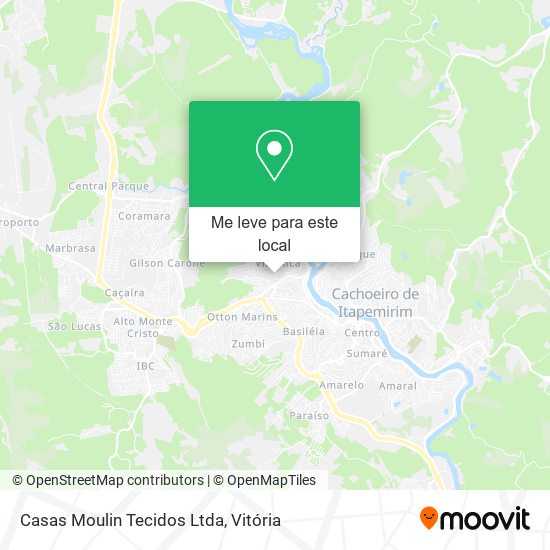 Casas Moulin Tecidos Ltda mapa