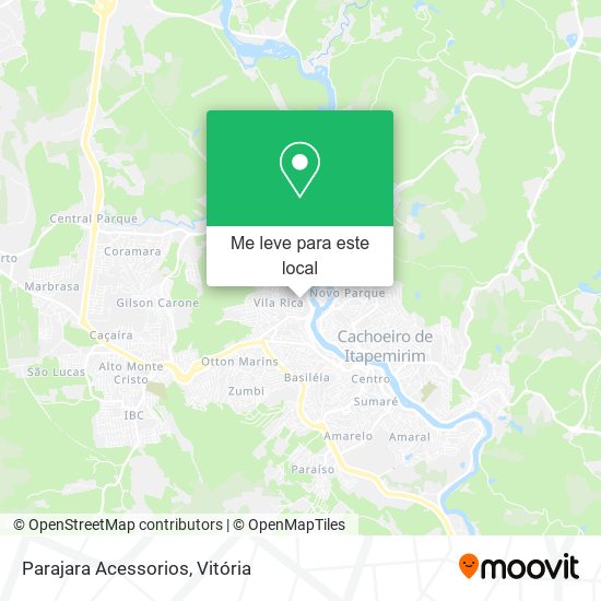 Parajara Acessorios mapa