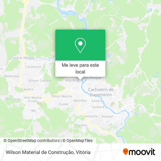 Wilson Material de Construção mapa