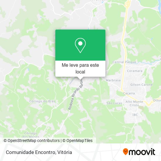 Comunidade Encontro mapa