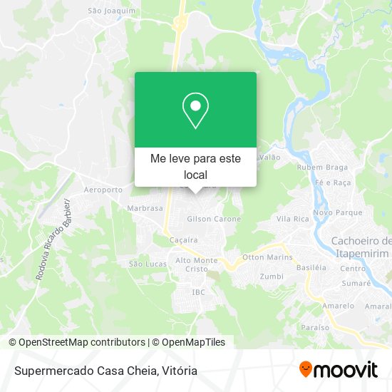 Supermercado Casa Cheia mapa