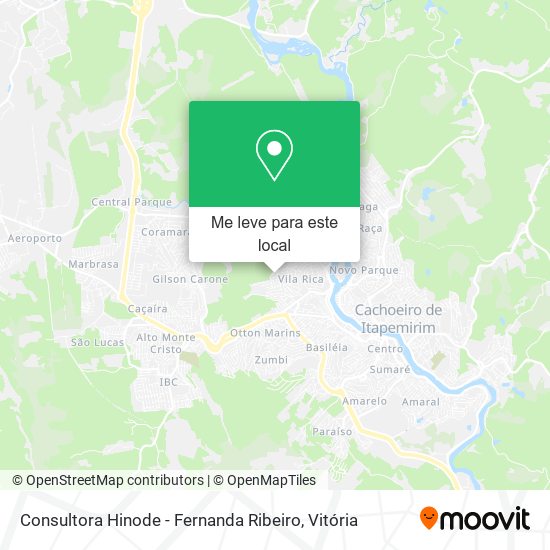 Consultora Hinode - Fernanda Ribeiro mapa