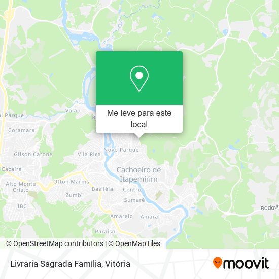 Livraria Sagrada Família mapa
