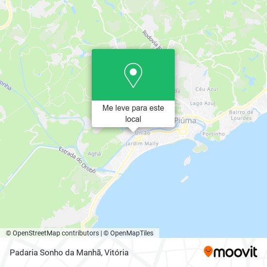 Padaria Sonho da Manhã mapa