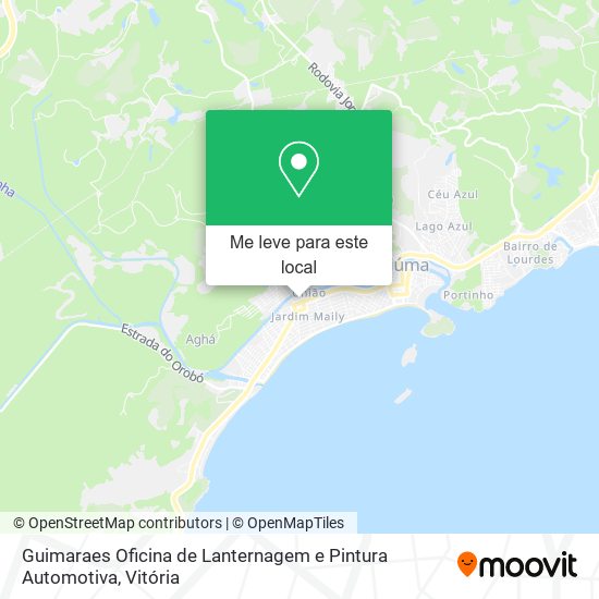 Guimaraes Oficina de Lanternagem e Pintura Automotiva mapa