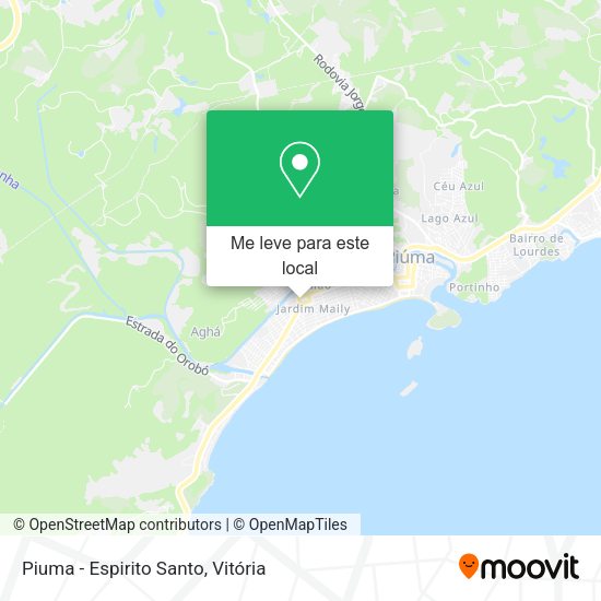 Piuma - Espirito Santo mapa