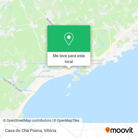 Casa do Chá Piúma mapa