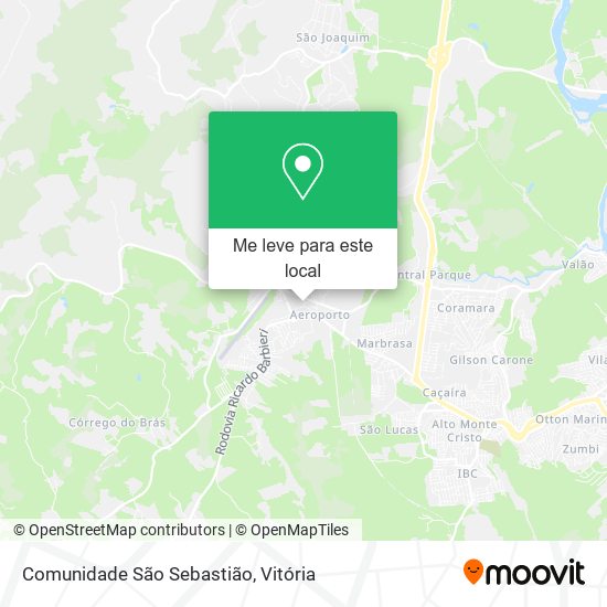 Comunidade São Sebastião mapa