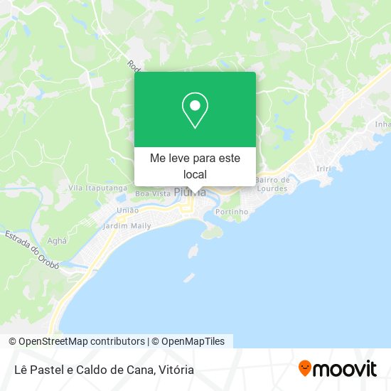 Lê Pastel e Caldo de Cana mapa