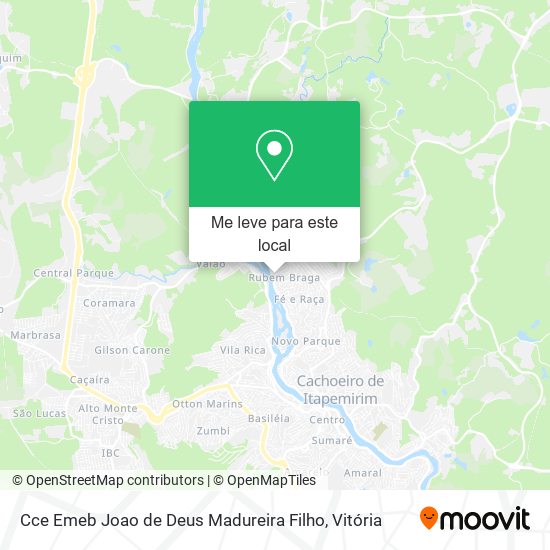 Cce Emeb Joao de Deus Madureira Filho mapa