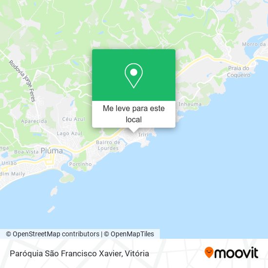 Paróquia São Francisco Xavier mapa