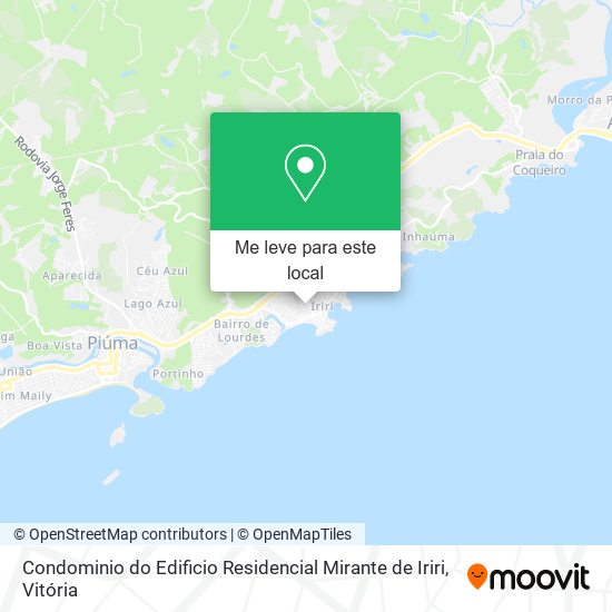 Condominio do Edificio Residencial Mirante de Iriri mapa