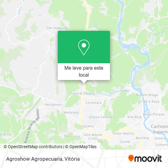 Agroshow Agropecuaria mapa