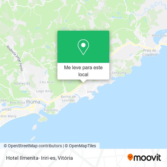 Hotel Ilmenita- Iriri-es mapa