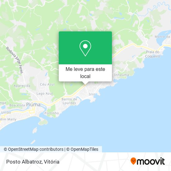 Posto Albatroz mapa