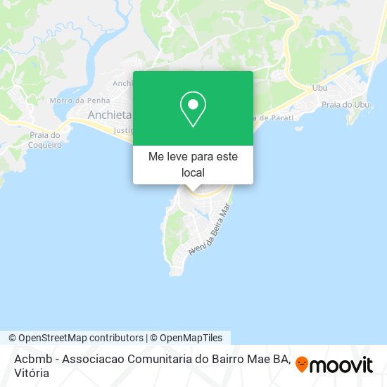Acbmb - Associacao Comunitaria do Bairro Mae BA mapa
