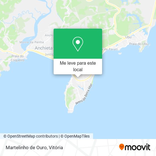 Martelinho de Ouro mapa