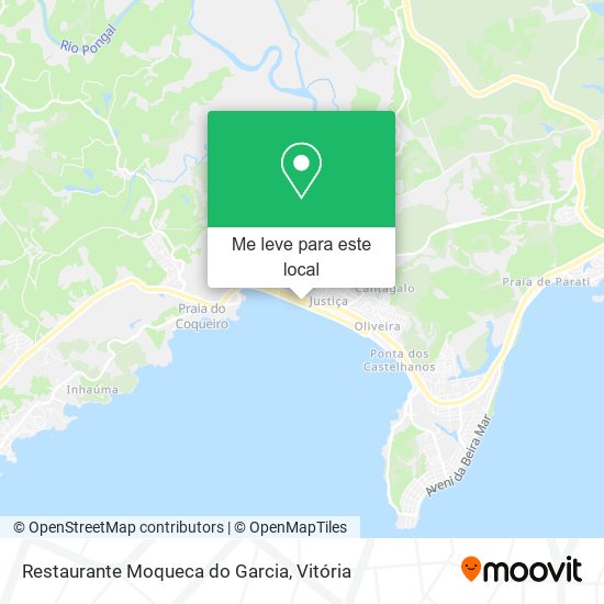 Restaurante Moqueca do Garcia mapa