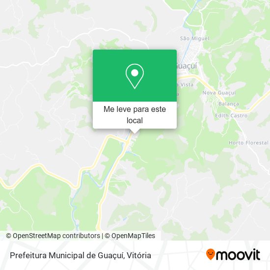 Prefeitura Municipal de Guaçuí mapa