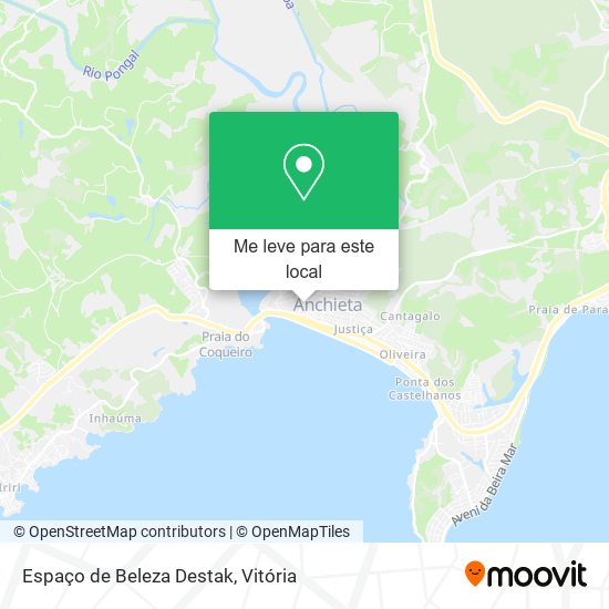 Espaço de Beleza Destak mapa