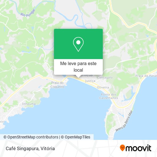 Café Singapura mapa
