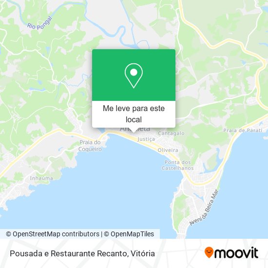 Pousada e Restaurante Recanto mapa