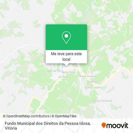 Fundo Municipal dos Direitos da Pessoa Idosa mapa