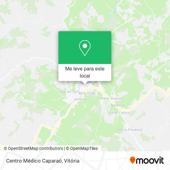Centro Médico Caparaó mapa