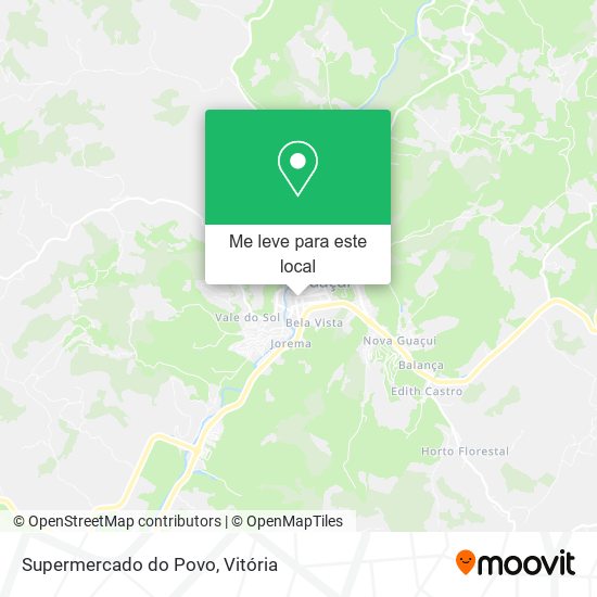 Supermercado do Povo mapa