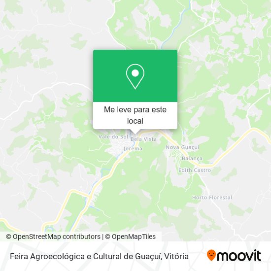 Feira Agroecológica e Cultural de Guaçuí mapa