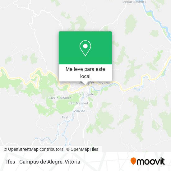 Ifes - Campus de Alegre mapa