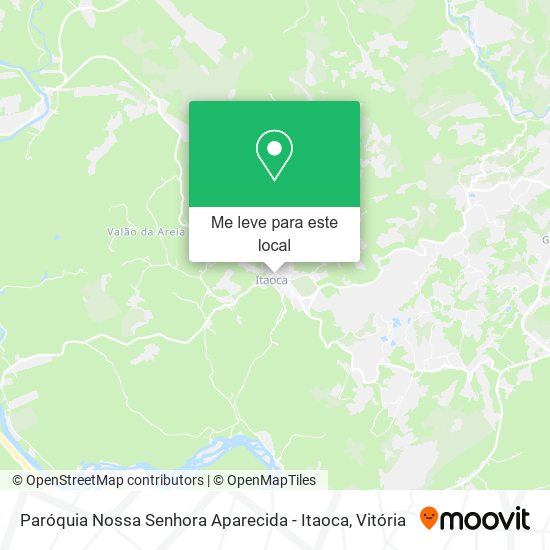 Paróquia Nossa Senhora Aparecida - Itaoca mapa