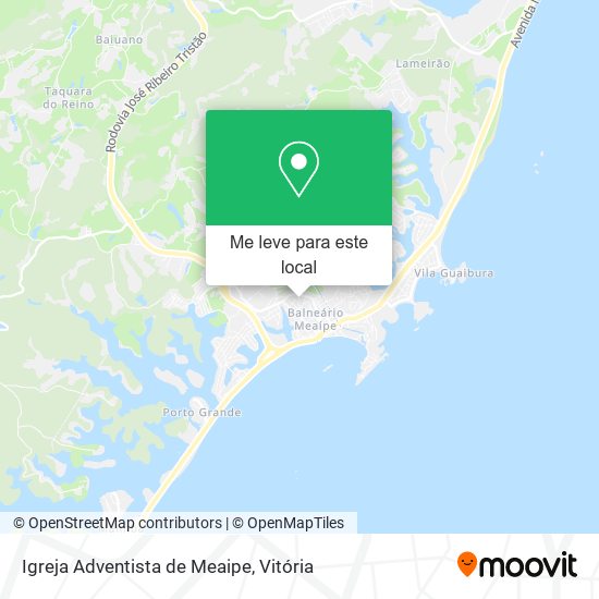 Igreja Adventista de Meaipe mapa