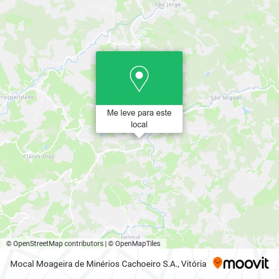 Mocal Moageira de Minérios Cachoeiro S.A. mapa