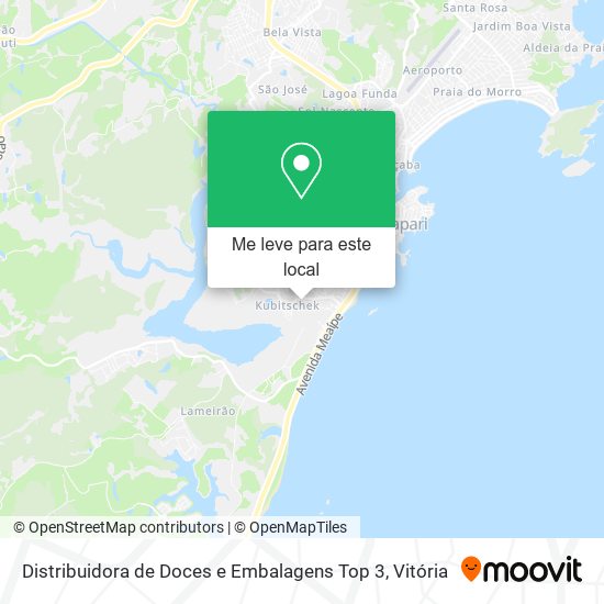 Distribuidora de Doces e Embalagens Top 3 mapa