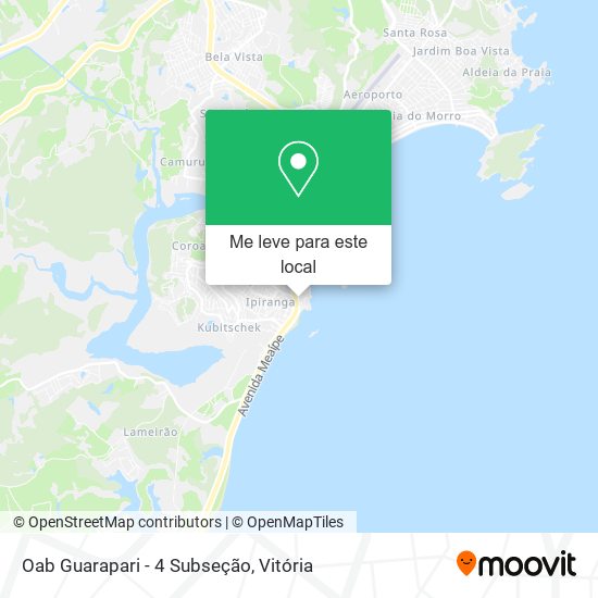 Oab Guarapari - 4 Subseção mapa