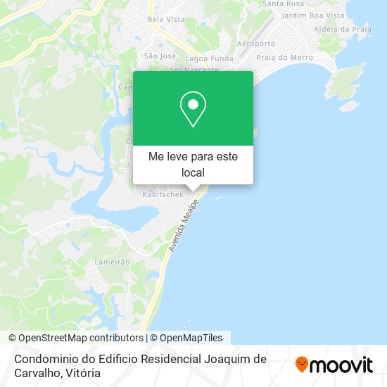 Condominio do Edificio Residencial Joaquim de Carvalho mapa