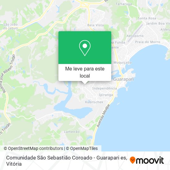 Comunidade São Sebastião Coroado - Guarapari es mapa