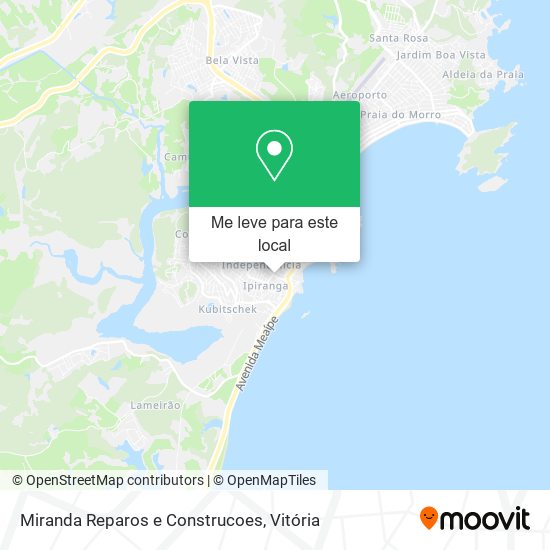Miranda Reparos e Construcoes mapa