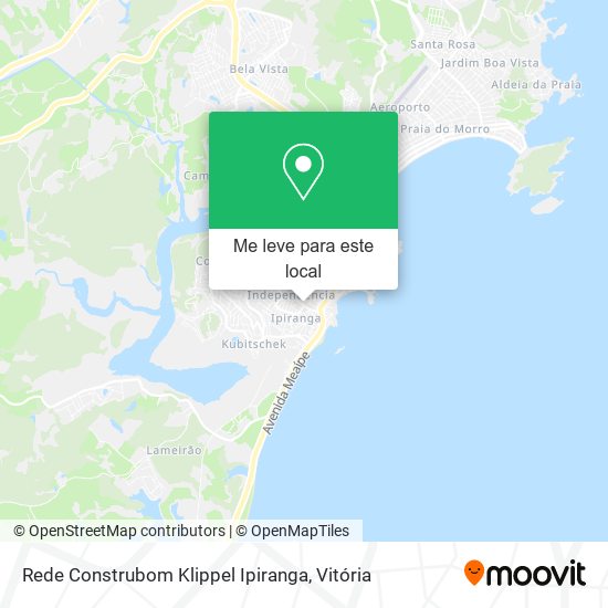 Rede Construbom Klippel Ipiranga mapa