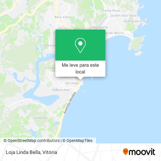 Loja Linda Bella mapa