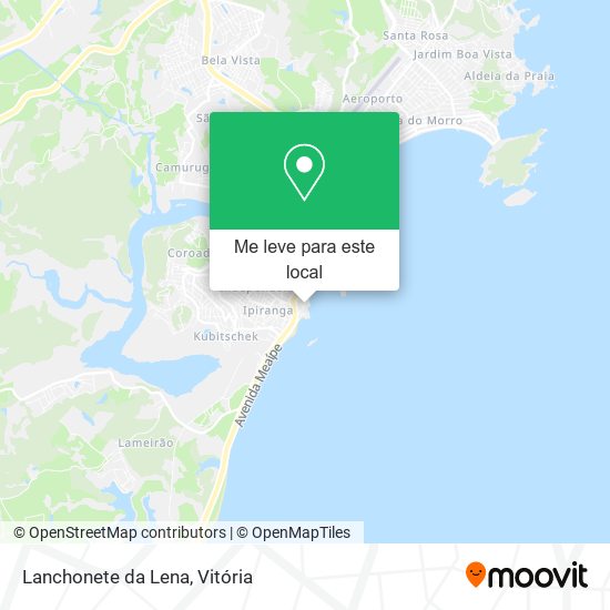 Lanchonete da Lena mapa