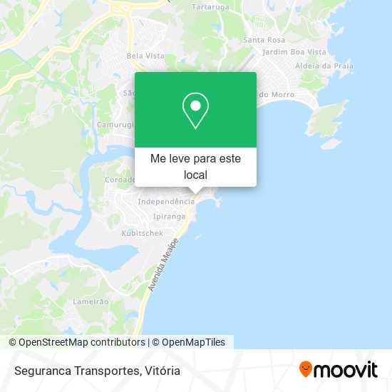 Seguranca Transportes mapa