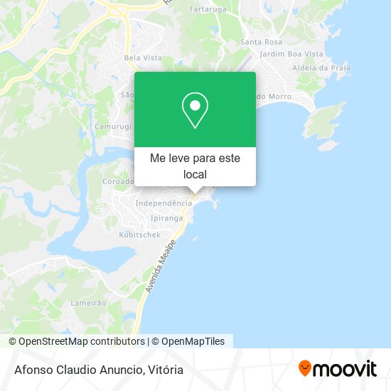 Afonso Claudio Anuncio mapa