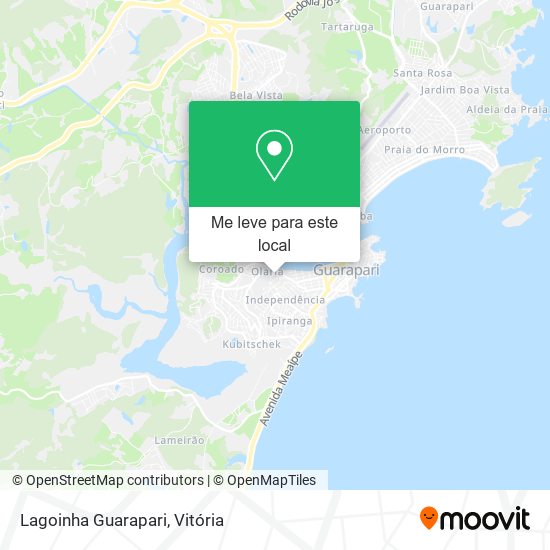 Lagoinha Guarapari mapa